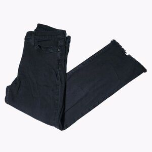 Current Elliott Jeans Womens Size 28 Boot Cut Mid Rise Dark Wash Raw Hems Denim